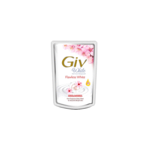 Sabun Mandi - Giv Flawless White Sakura & Pearl Pouch Body Wash - 250ml